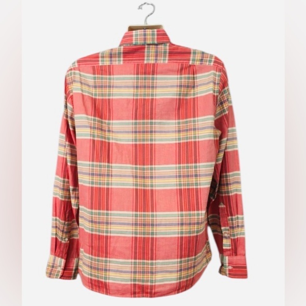 J. Crew Factory Red Plaid Casual Button Down Shirt 👔 - Picture 3 of 6
